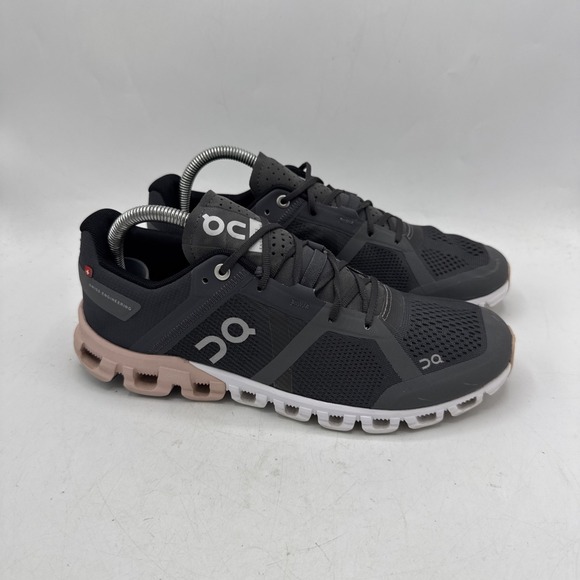 On Cloudflow Running Shoes Womens 9 Rock Grey Rose FVN PI 25.99778 - Picture 1 of 10